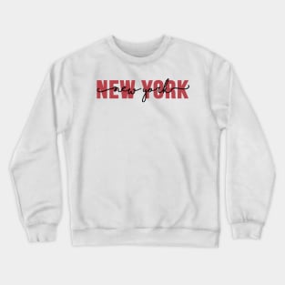 New York - Red Crewneck Sweatshirt